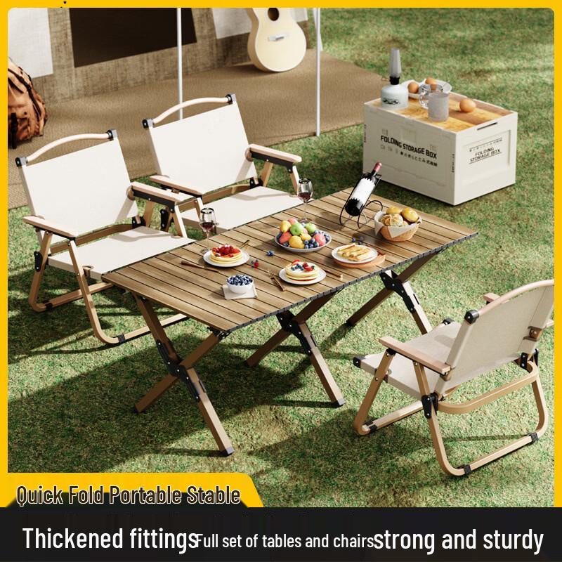Kashicong Outdoor Portable Folding Camping Table & Chair Set