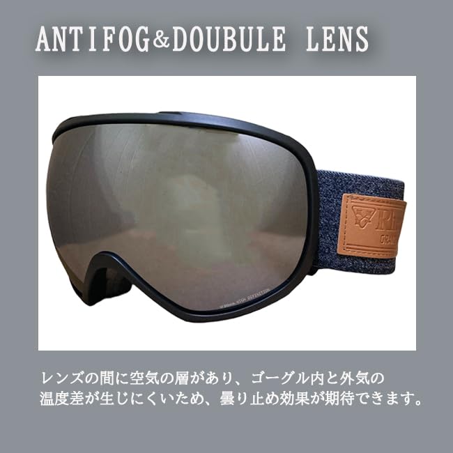 Snow Goggles HD Lens [Rare] RH223HD-1 MBK/RED