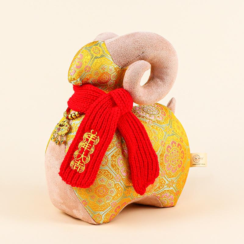 Ethnic Style Floral Zodiac Horse Plush Toy Gift