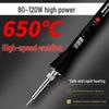 120W Professional High-Temp Digital Soldering Iron Set with Adjustable and Constant Temperature Control