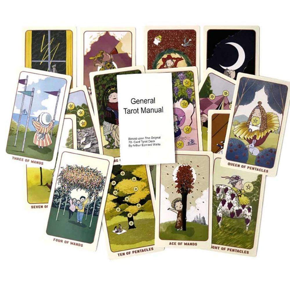 12x7cm Ari Tarot Deste Kağıdı Manuel Kart Oyunları