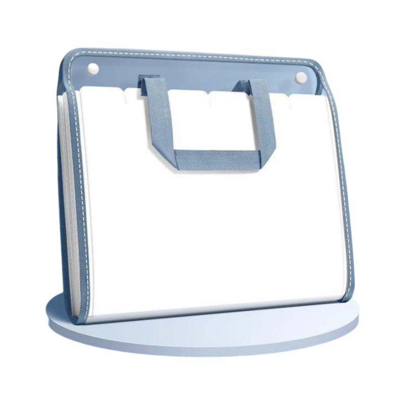 Large Capacity Multi-Layer Transparent A4 Accordion Folder for Documents and Books