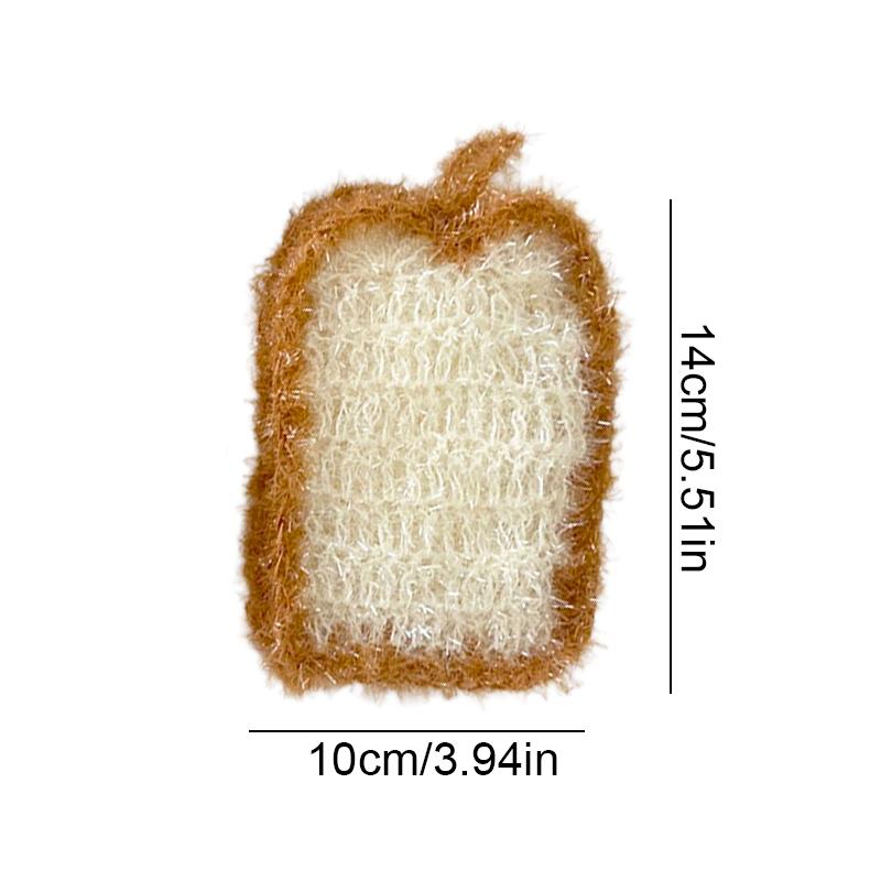 

1 шт. Губка для мытья посуды Многоразовая Авокадо Утолщенная Чистящая подушечка Ручной работы Кухонная уборка Экологичная Дизайн чеснока Двухслойная