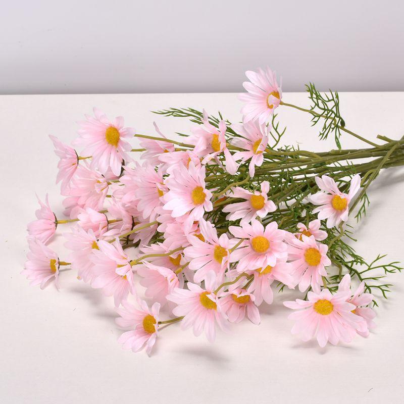 1pc White Daisy Chrysanthemum Simulation Natural Small Daisy Cosmos Wedding Home Photography Decoration Props Simulation Flower