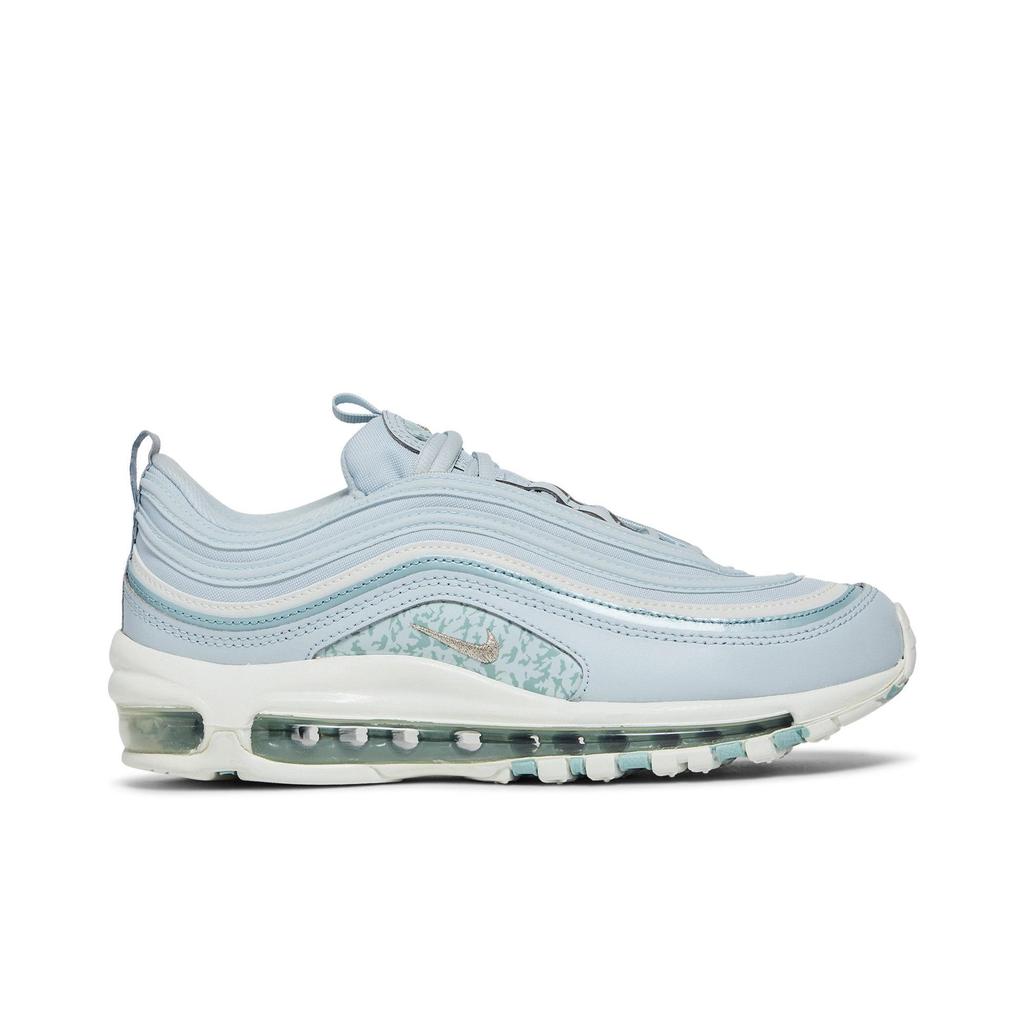 Nike Damskie Air Max 97 'Niebieski Kamuflaż' (rozmiary damskie) Buty do biegania Aura / Ocean Cube / Summit White / Metallic Silver DJ5434 400