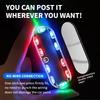 4Pcs Flashing Mode LED Warning Light RGB Motorcycle Tail Lights Electric Vehicle Led Rear Light  Car