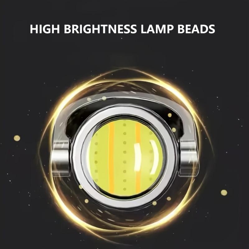 USB Rechargeable LED Flashlight with Adjustable Beam, Portable Keychain Flashlight with Hook for Camping, Emergency Situations, and Daily Use