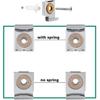 4 Pcs Mirror Bracket, Square Mirror Bracket, Frameless Glass Wall Mount