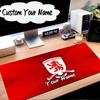 Custom Name Mouse pad Middlesbrough Football Club Crest Mouse Pad Desk Mat, Non-Slip Rubber Backer Pad For Computer Notebook Gaming Mouse Pad Gift