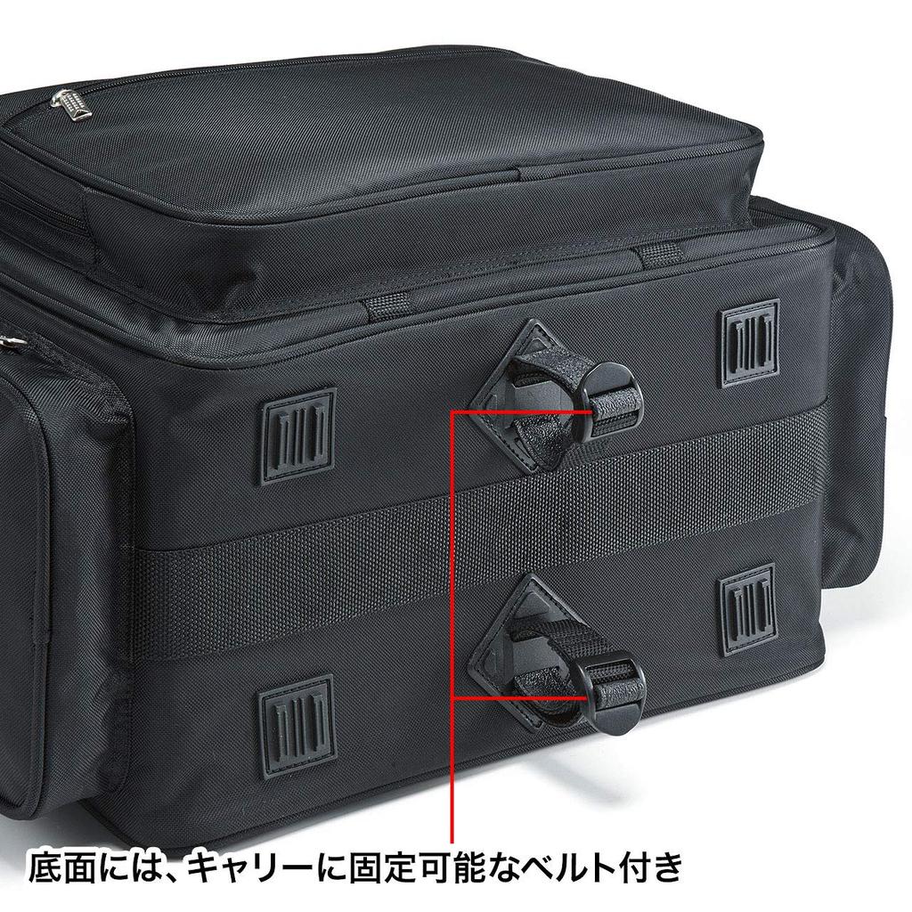 Sanwa Supply Projector Bag for Large Projectors with Compatible with Wide Projectors BAG-PRO4 Block-Shaped Cushion, 15.6-Inch