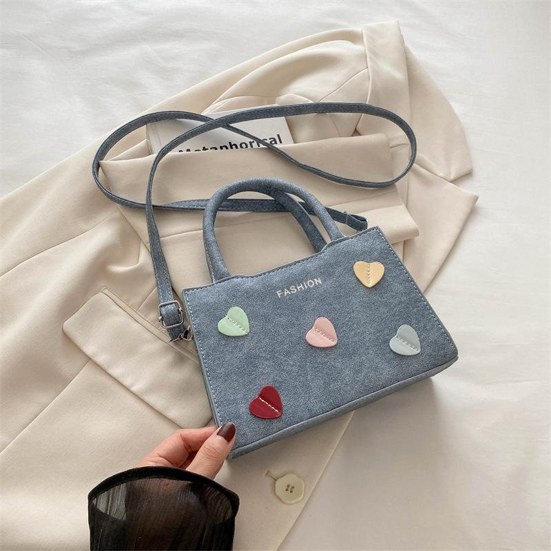 New Summer Fashion Retro Handheld Crossbody Bag Fashion Trendy Large Capacity Shoulder Bag Simple Small Square Bag