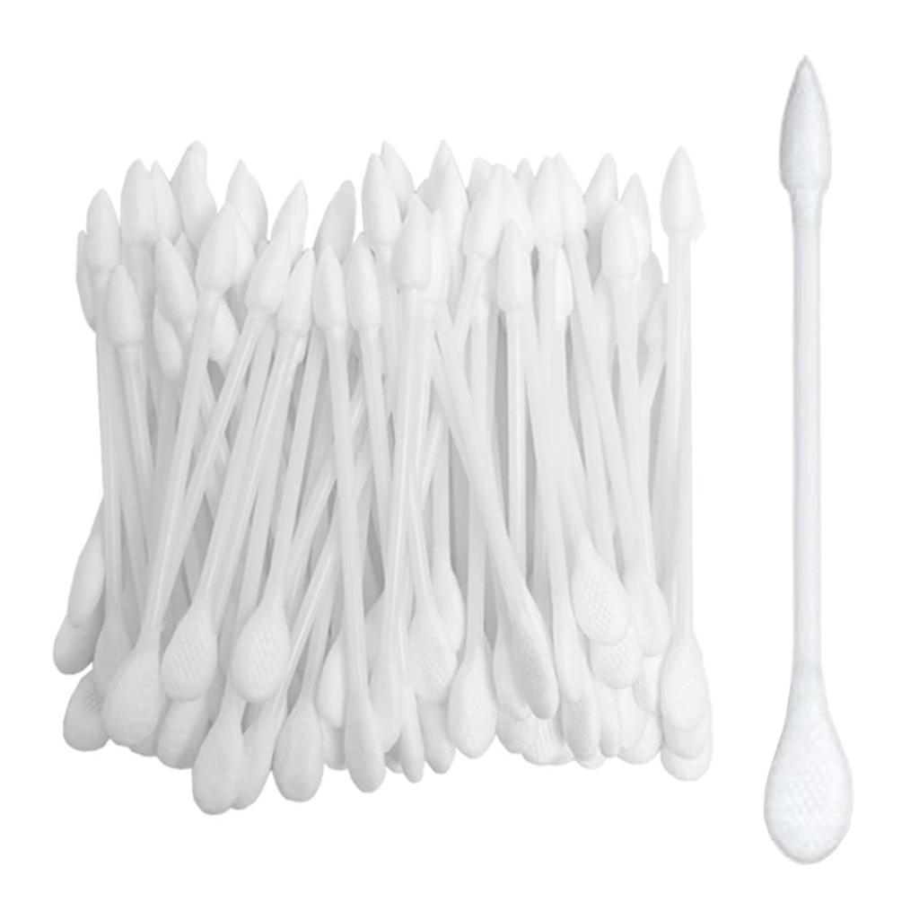 150 Cotton Swab Double Head Swabs Pointed Q Tip Makeup Cosmetic Nail Applicator