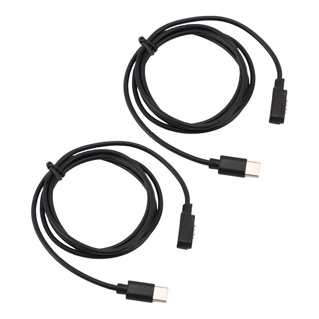 2Pcs Voice Recorder   Cable Fit for   Note AI Recorder Magnetic Charging Cable 1m Black