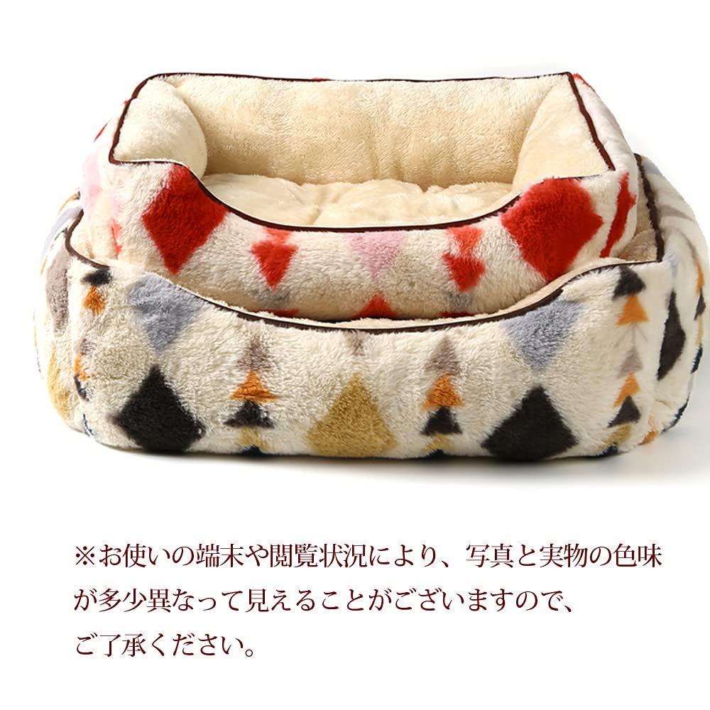 JEMA Gemma Pet Pet Pet Sleeping Fluffy Rabbit Fur with Diamond for Small and Medium Dogs and Size L Cat/Dog Bed, Bed, Sofa, Cushion, Mat,