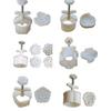 Peach Flower Moon Cake Maker Mold MidAutumn Pastries Tool  Cookie Dessert Cutter Hand Pressure Moon Cake Mold Easy Clean
