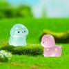 30 Stück Mini Leuchtende Ornamente Harz Cartoon Hund Leuchten im Dunkeln Mini Figuren Leuchtende DIY Bastelarbeiten Kuchen Landschaft Garten Dekor