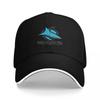 Black Shark On Shield Baseball Cap Golf  Custom  Fishing Black Elegant Womens Hats Mens