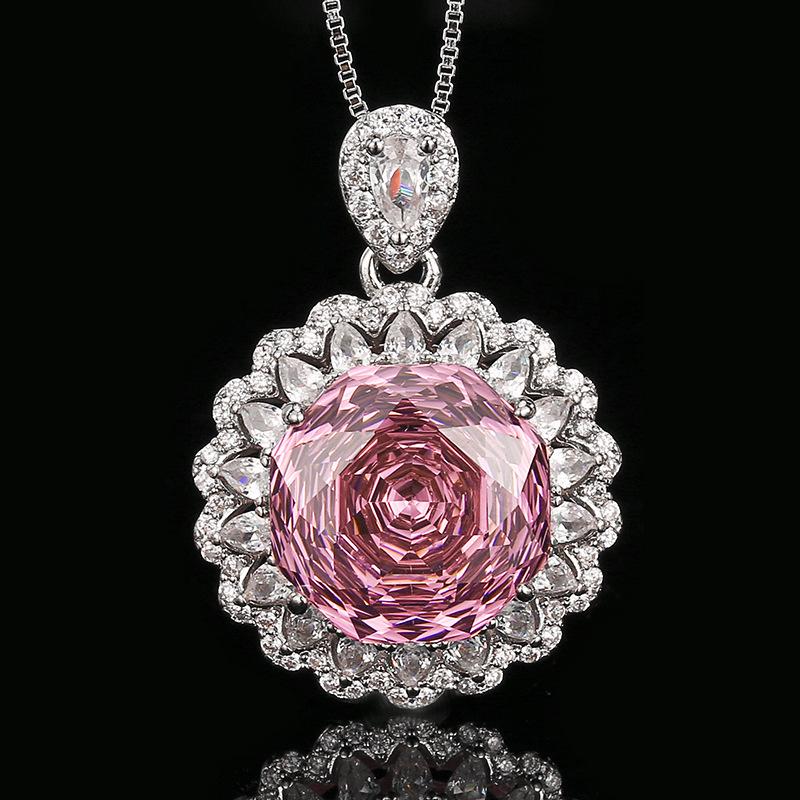 Autumn and winter new Huabi jewelry copper bottom gold-plated simulation dry rose high sense round set stone 14-10m