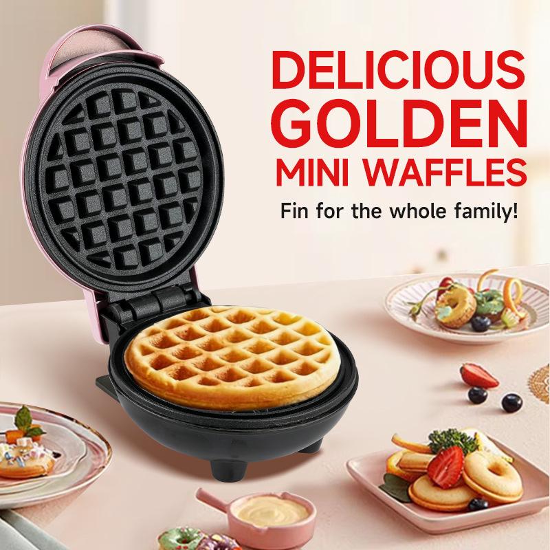 Cross-Heart Waffle Maker: Mini Breakfast & Light Meal Toaster