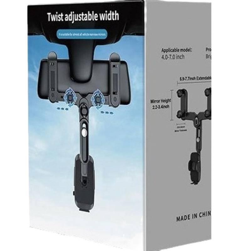 Shockproof AR Car Phone Holder: 2025 Multifunctional 360° Rearview Mirror Mount