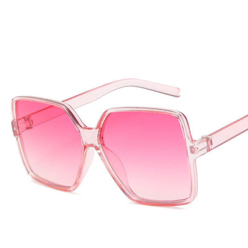 Vintage Retro Style Man Woman Sunglasses Big Frame Square Shape Outdoor Sunglasses Gradient Lens Ladies Sunglasses