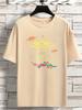 Unisexs Vintage Alien And Ufo Print Graphic Prints T Shirt Summer Oversize Tee Unisex Streetwear Novelty Harajuku Comfortable Top