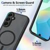 For Samsung Galaxy A16 4G/5G Magnetic Case Skin Touch Matte Translucent PC + TPU Anti-Drop Phone Cover