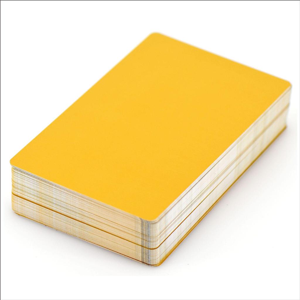 50-Piece Set of 0.45mm Thick Multi-Color Aluminum Business Card Sheets for Laser Engraving