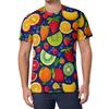 Hot Sale Lemon Strawberry Fruit Pattern T Shirt Summer Fashion 3D Printed Short Sleeve  Simple Design Casual Oversized T-Shirt