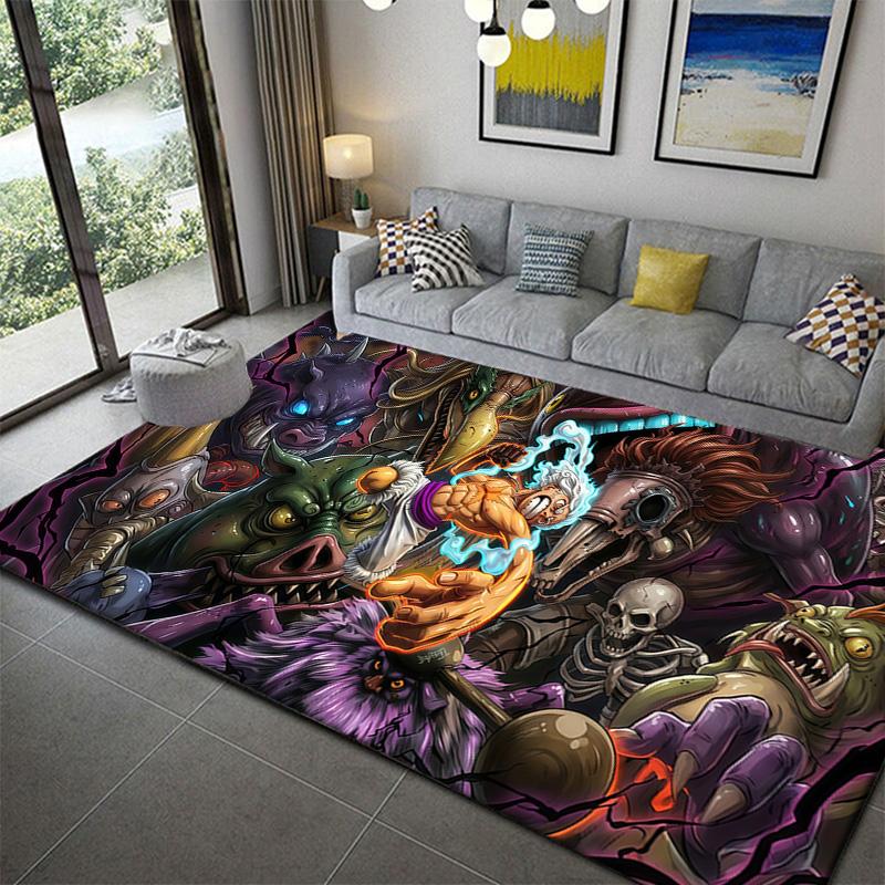 One Piece Anime Design Area Rug Non-Slip Soft Mat for Bedroom Living Room Home Decor