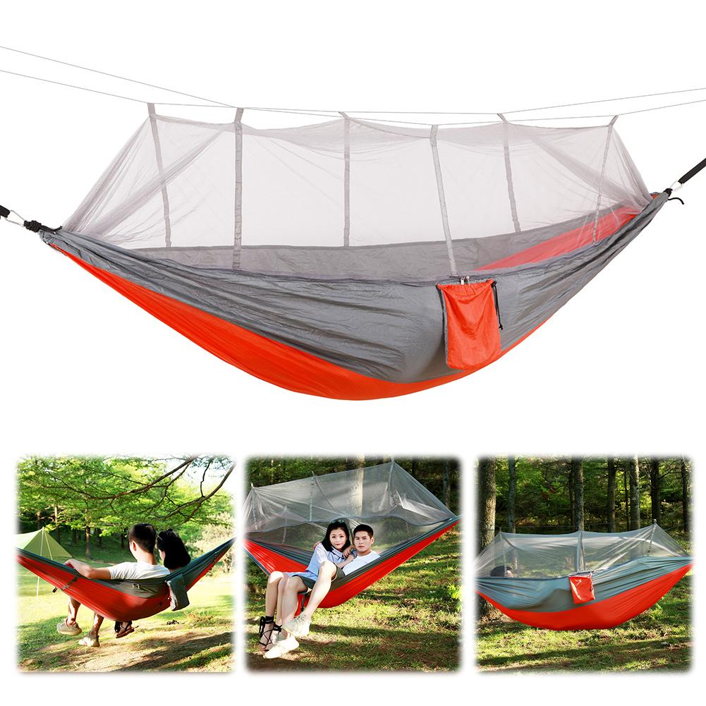 

Lightweight Single Hammock Quick-Dry Portable Hiking Hammock Breathable Nylon Swing Hanging Bed for Emergency Survival Adventure China Mainland