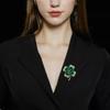 Literary Style Four-Leaf Clover Brooch High-Grade Female High-Grade Corsage Temperament Suit Pin New Accessories To Send Gifts