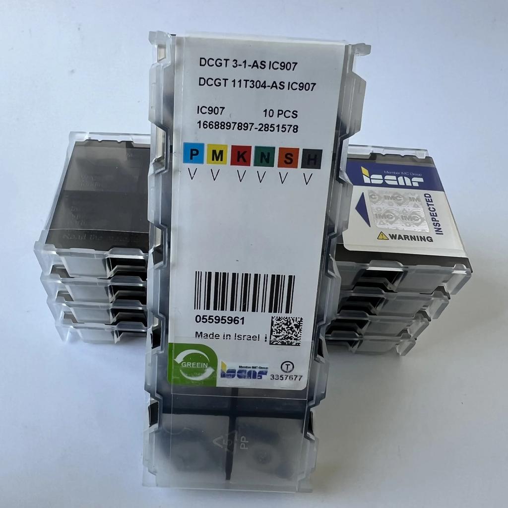 ISCAR / DCGT11T304-AS IC907  /Industrial indexable Carbide Inserts 10 PCS