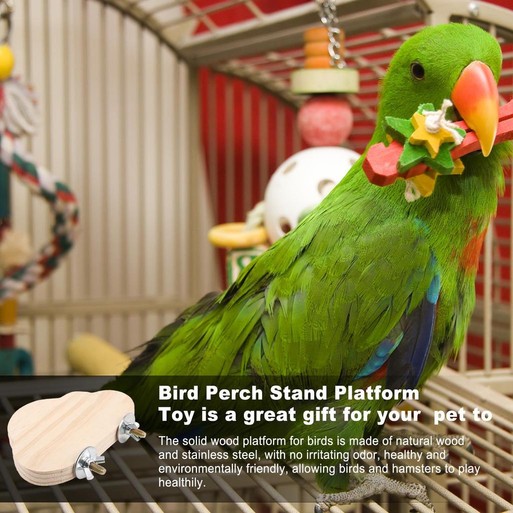 Bird Perch Stable Chewing Playing Toy Parakeet Cage Perch For Standing For Parakeet Conure Lovebird Canary Cockatoo Finch Living