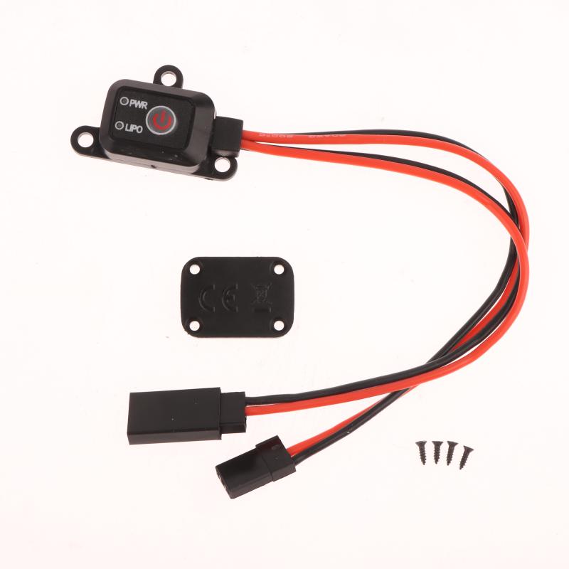 

New Tiny Small Mcu Controlled On/Off Battery Voltage Checked Rc Power Switch For Rc Car Plane Boat one size