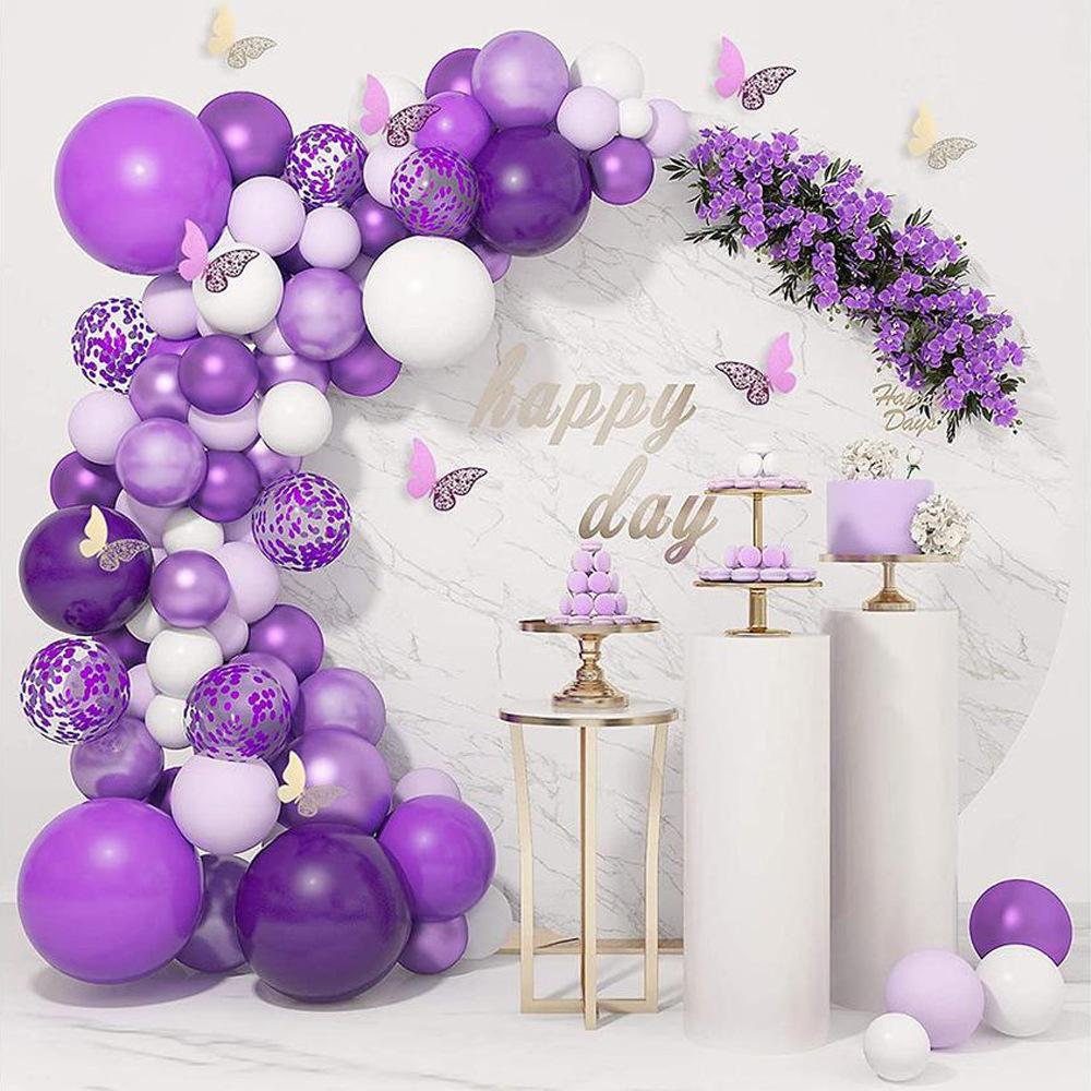 CHMH Brand Kids Adult Birthday Party Balloons Arch Kit Latex Balloons 5-18inch Customizable Colors Garland Set for Events