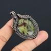 Dragon Blood Stone Pendant, Handmade Gemstone 999 Copper Wire Wrap Pendant Antique Jewelry, For Gift Copper Jewelry