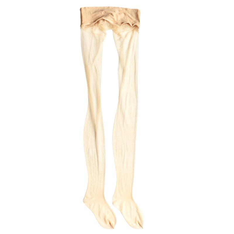 Seamless Pearlescent Stockings: Silky, Shimmering, Transparent Summer Tights for Women