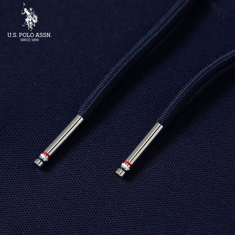 U.S. Polo Assn. Damen Maxikleid mit Kapuze und Polokragen