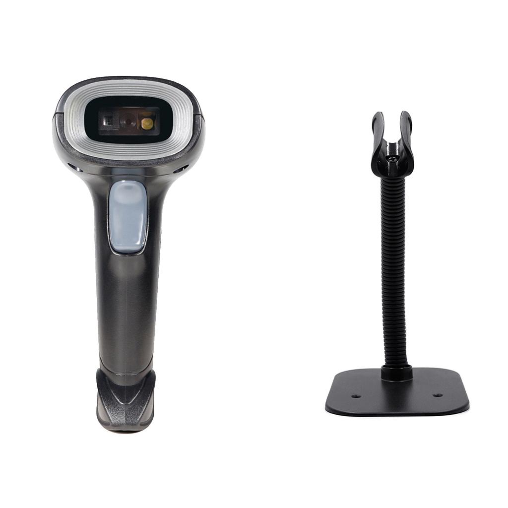 Bar  Scanner USB Connection Wired 1D 2D Bar  Scanning Reader with Stand for Market Warehouse Library