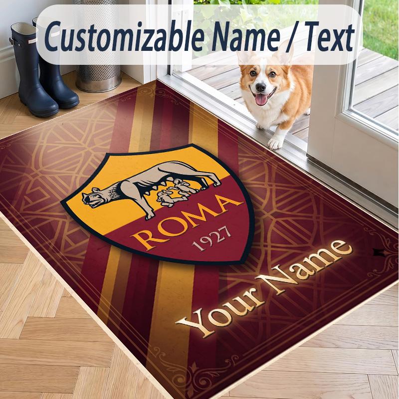 Custom Text Printed Rug AS Roma Non Slip Floor Carpet For Home Room Decor