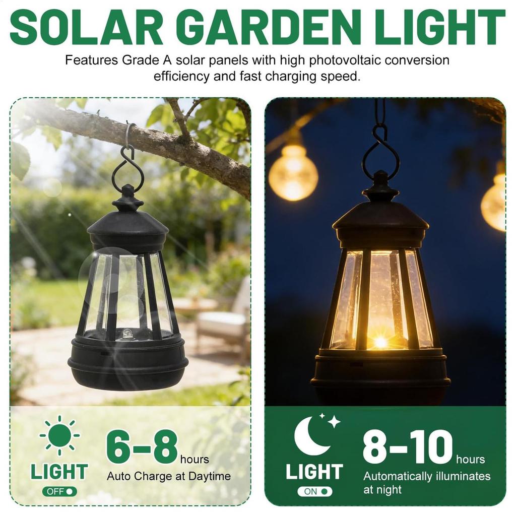 Solar Lamps Waterproof LED Decorative Lamp Solar Outdoor Lanterns For Patio Lawn Pathway Walkway House Driveway Ground Backyard
