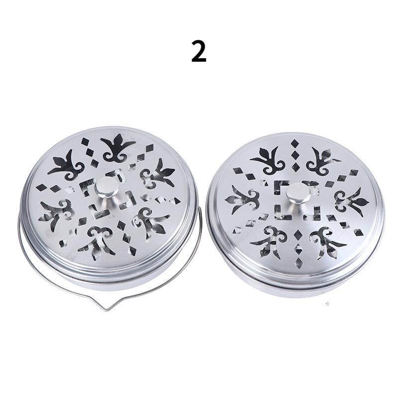 

1 шт. безопасная металлическая круглая полка в рамке, портативная спиральная пластина с крышкой, держатель лотка для противомоскитной сетки ZPG