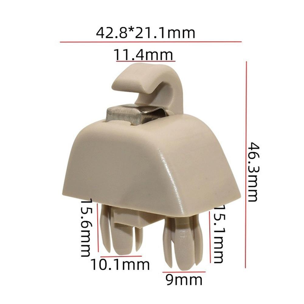 2pcs 6RD857561 Sun Visor Support Retainer Clips For VW Passat, Beige
