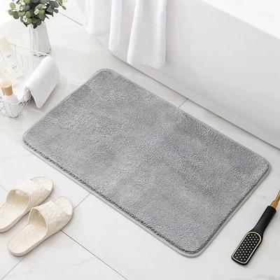 Düz Renk Taklit Kaşmir Kalınlaştırılmış Banyo Emici Mat Ev Banyo Kapısı Kaymaz Mat Kapı Matı