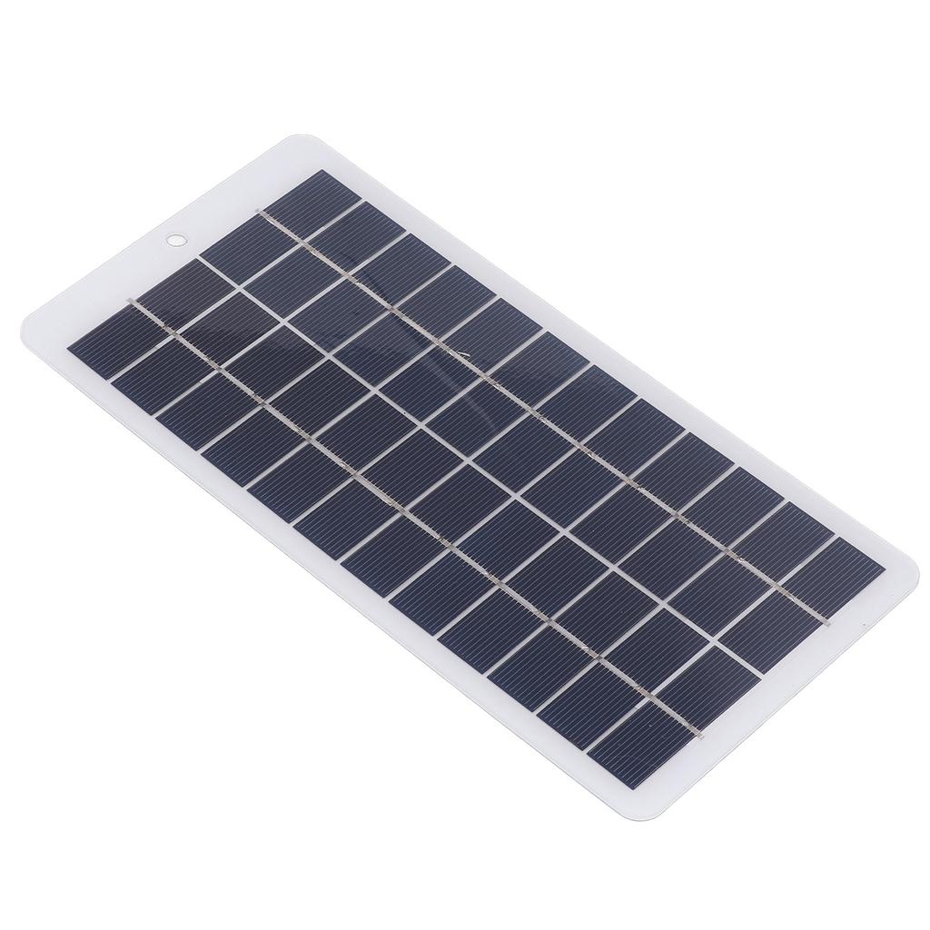 Polykristallines Silizium Solarpanel 5W 12V Hohe Lichtdurchlässigkeit Tragbares Solarladegerät für Straßenbeleuchtung
