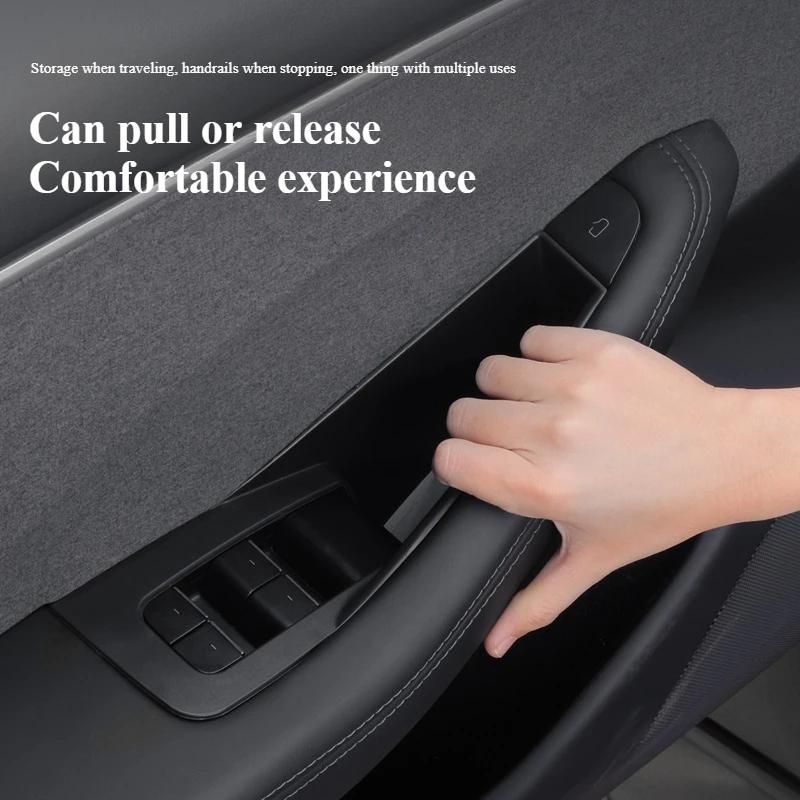 For Tesla Model 3 Y YL Juniper Highland 2020-2026 Door Handle Storage Box Inner Handle All-inclusive Organizer Container Tray