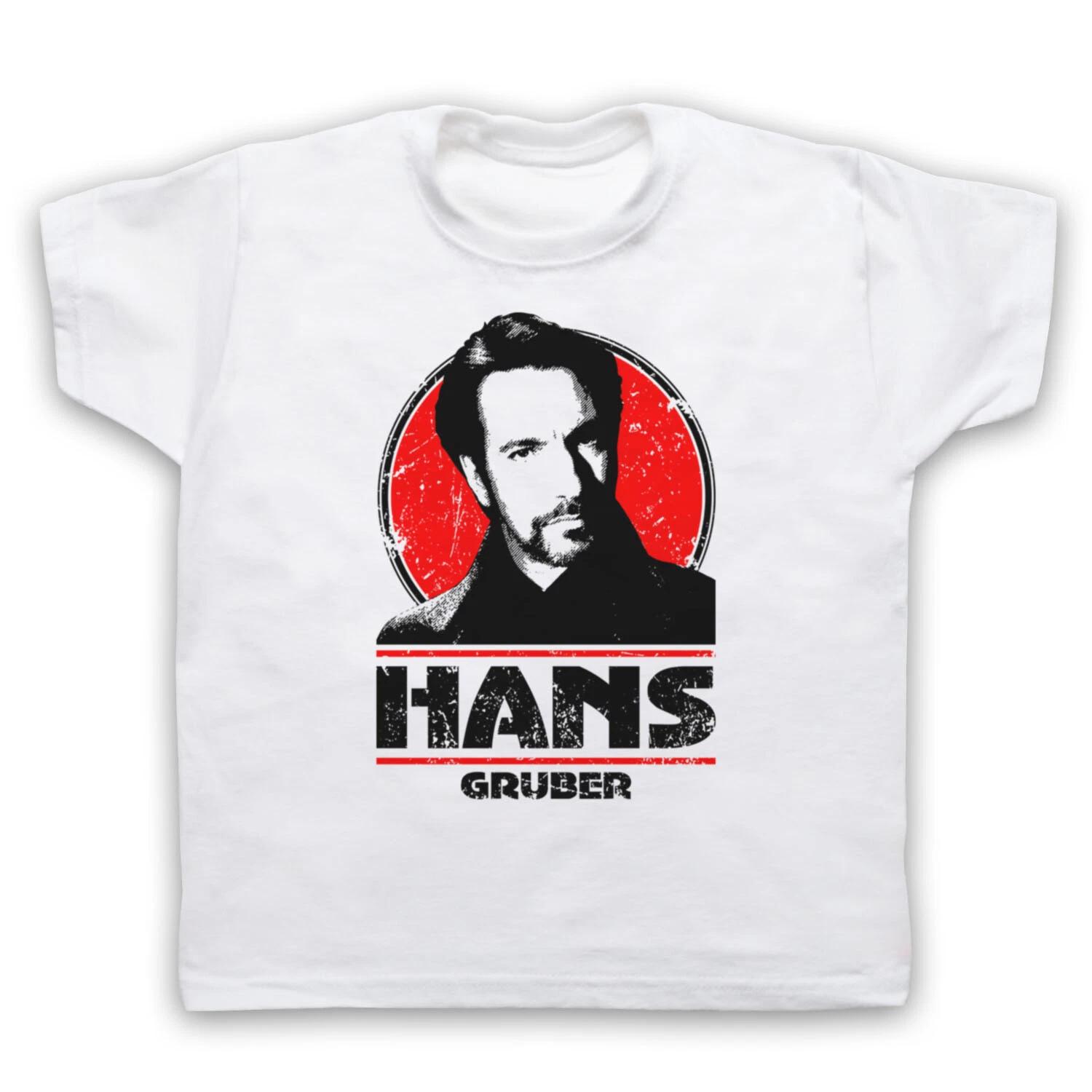 DIE HARD HANS GRUBER RICKMAN ACTION HERO WILLIS FILM KIDS CHILDS T-shirt 130
