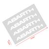 HIUWL1 4P/Set Car Door Sticker Scratches Resistant Cover Auto Handle Stickers Emblem For Abbas Abarth Punto 124/125/500 Stilo Ducato