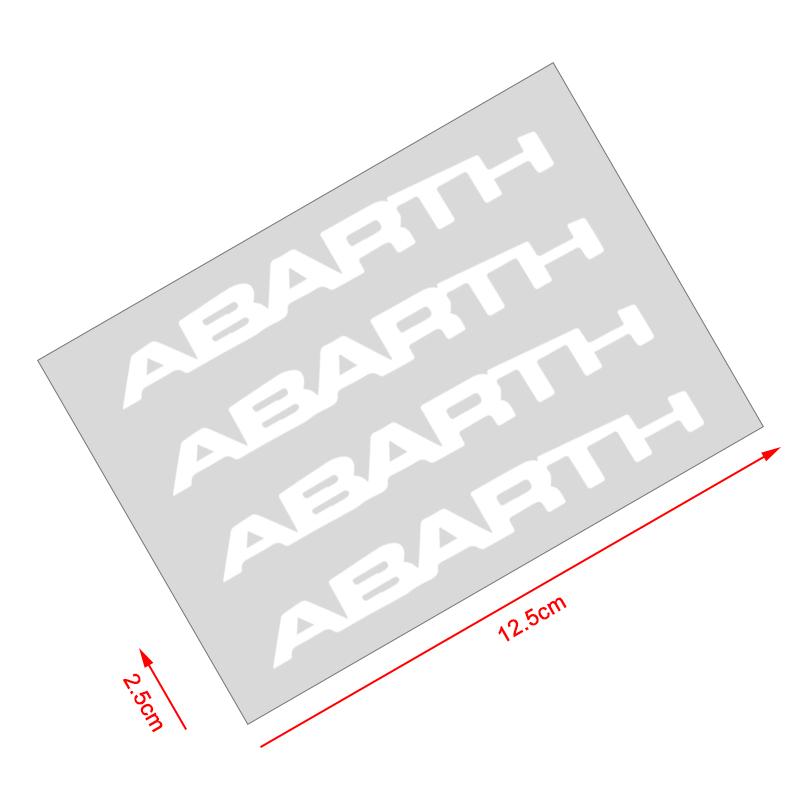 HIUWL1 4P/Set Car Door Sticker Scratches Resistant Cover Auto Handle Stickers Emblem For Abbas Abarth Punto 124/125/500 Stilo Ducato